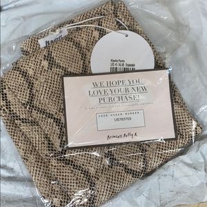 NEVER WORN Princess Polly Snakeskin Print Pants